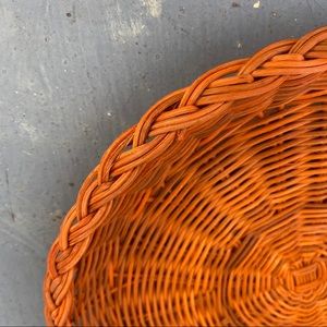 Vintage Accents - Vintage Flat Wicker Basket Vintage Accents - Vintage Flat Wicker Basket